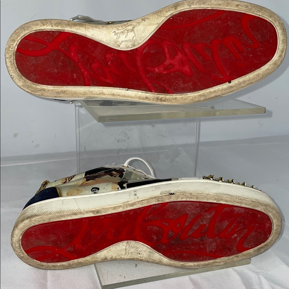 CHRISTIAN LOUBOUTIN LOUIS JR SPIKES COLLAGE SNEAKERS FTL-10-180 - Picture 9 of 9